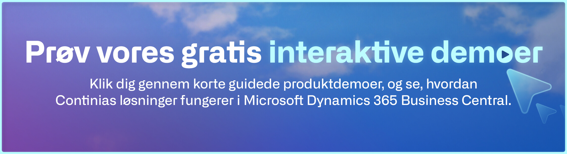 Interaktive Continia produktdemoer til Microsoft Dynamics 365 Business Central